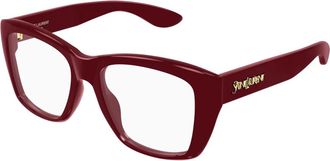 Saint Laurent Optisch Montuur - Dames - Accessoires - Rood - Maat: 54 MM