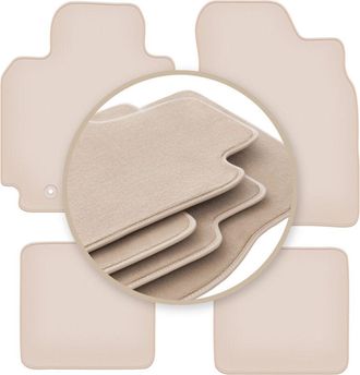 OEM Alfombrillas Beige Premium Para Toyota Rav4 Ii 3 Puertas Pre-facelift 2000-2003