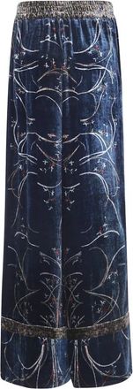 Pierre-Louis Mascia Wide Broeken - Dames - Wijde Broeken - Blauw - M - Broeken