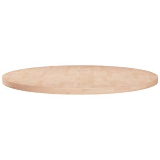 vidaXL Piano Tavolo Rotondo &Oslash;70x2,5 Cm Massello Di Rovere Non Trattato - Vidaxl
