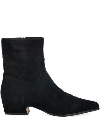 Nokwol pointed suede boots - Black