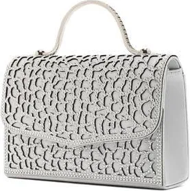 Lady Couture Rhinestone Handbag in Silver at Nordstrom, Size Small