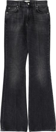Haikure Black Flared Mid Rise Jeans