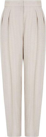Giorgio Armani Broek met geplooid detail - Grijs