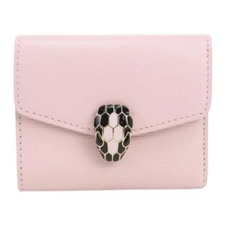 Bulgari Pre-owned Wallets, female, Pink, Size: ONE SIZE Pre-owned Tri-fold Wallet