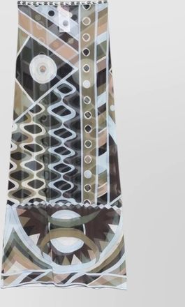Pucci high waist sheer tulle skirt geometric