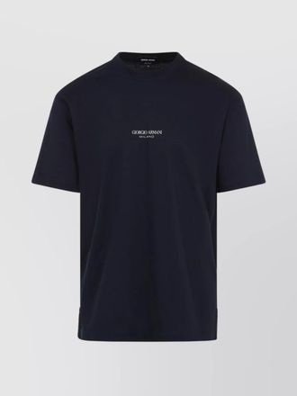 Giorgio Armani logo print cotton short-sleeve t-shirt
