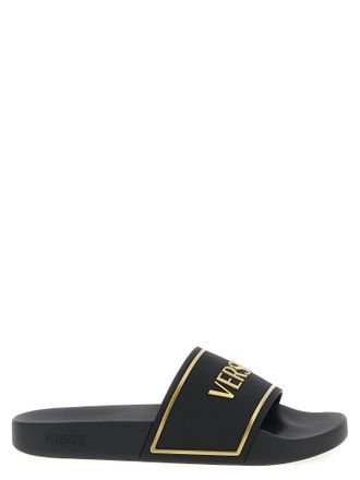 Versace Versace Logo Sandals Black