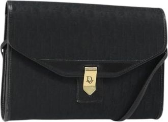Dior Pre-owned Trotter Shoulder Bag - Dames - Vintage Schoudertas - Zwart - ONE Size - Vintage