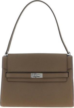 Tory Burch Lee Radziwill Large Shoulder Bag - Dames - Schoudertassen - Bruin - ONE Size - Leer - Tassen