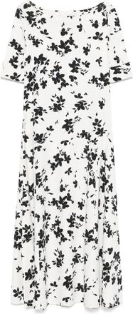 Lauren Ralph Lauren floral-print midi dress - White