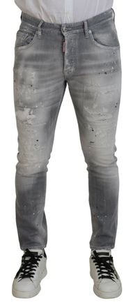 Dsquared2 Dsquared&sup2; Washed Cotton Slim Fit Casual Men blue Mens Jeans (Pre-Owned)