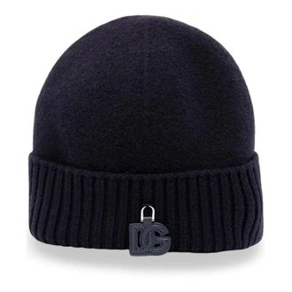 Dolce & Gabbana Berretto in maglia liscia - - Accessories - unisex - Blu - ONE SIZE