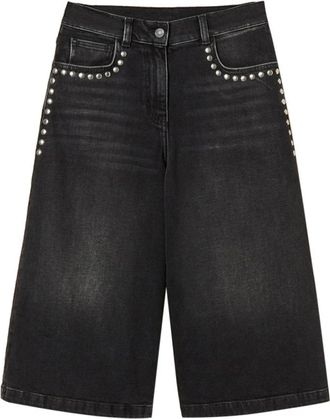 Twin-Set Jeans Shorts - Dames - Denim shorts - Zwart - W27 - Katoen - Korte Broeken