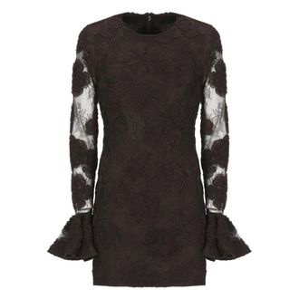 Rotate Rotate Birger Christensen, Dames, Jurken, Bruin, Maat: XS