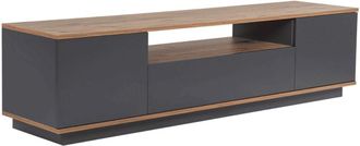 Calicosy Mueble tv 3 puertas y 1 nicho l180 cm - efecto