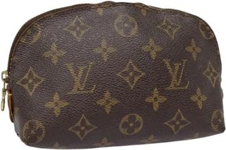 Louis Vuitton Pre-owned Clutches, female, Brown, Size: ONE SIZE Pre-owned Cosmetic Pouch