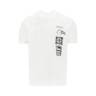 Emporio Armani Printed and embroidered T-shirt Man XXL
