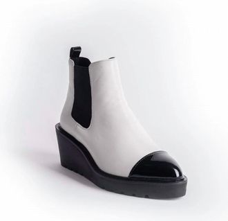 Cecelia New York Womens Gemmain Boots In Black & White