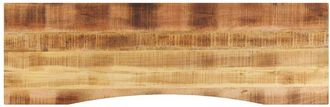 vidaXL Desk Top with Curve 160x50x2.5 cm Solid Wood Rough Mango vidaXL