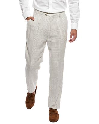Brunello Cucinelli Linen & Wool-Blend Trouser