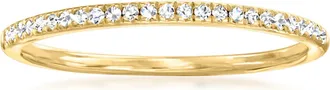 Ross-Simons Diamond Ring in 18kt Gold Over Sterling