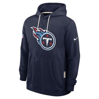 Nike Tennessee Titans Initial Home Sideline Nike Mens Dri-FIT NFL Pullover Hoodie in Blue | 03AZ41S8F-A0M