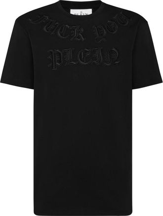 Philipp Plein T-Shirt Ronde Hals Gothic - Heren - T-shirts - Zwart - S - Katoen - Tops
