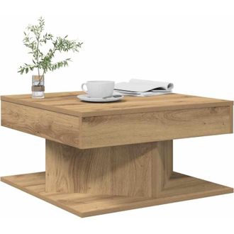 vidaXL vidaXL Tavolino Salotto Rovere Artigianale 55x55x30 cm in Truciolato