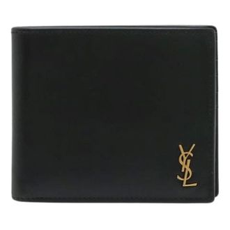 Saint Laurent Pre-owned Wallets, female, Black, Size: ONE SIZE Pre-owned Leather Wallet