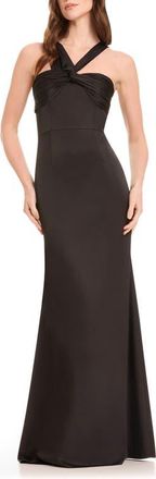 Dress The Population Rosalia Sleeveless Satin Gown in Black at Nordstrom, Size Xx-Small