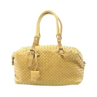 Bottega Veneta Pre-owned Handbags, female, Yellow, Size: ONE SIZE Pre-owned Intrecciato Leather Handbag