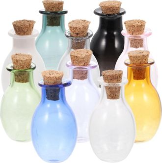 OEM 20 Mini Botellas De Los Deseos (mini Frascos De Los Deseos Hechos A Mano) Con Corcho