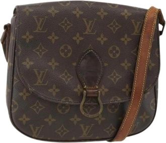 Louis Vuitton Pre-owned Saint Cloud Schoudertas - Dames - Vintage Schoudertas - Bruin - ONE Size - Leer - Vintage