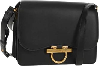 Ferragamo Pre-owned Cross Body Bags, female, Black, Size: ONE SIZE Pre-owned Cross Body Bag