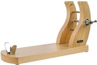 Arcos Soporte De Jam&oacute;n Jamonero - Herrajes Met&aacute;licos 500x280x180 Mm - Madera De Pino Lacada En Color Natural - Marron - Arcos