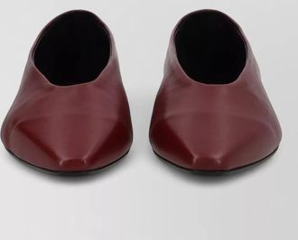 Aeyde betty ballerina shoes pointed toe detail