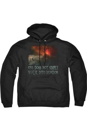 Gildan Lord Of The Rings Walk In Mordor Adult Pull Over Hoodie / Hooded Sweatshirt