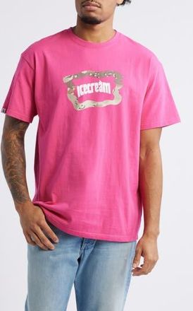Icecream Dessert Camo Logo Graphic T-Shirt in Beetroot Purple at Nordstrom Rack, Size Small