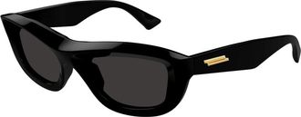 Bottega Veneta Square Zonnebrillen - unisex - Zonnebrillen - Zwart - 54 MM - Accessoires