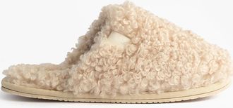 Calvin Klein Womens Calvin Klein CLOSE SLIPPER FUR Womens Slippers Marshmallow - Cream - Size: 3.5
