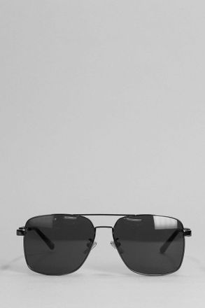 Balenciaga Occhiali Tag Navigator in lega metallica nera