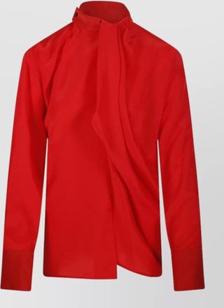 Victoria Beckham silk draped blouse