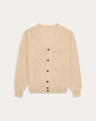 Fortela Oliver Cotton Knit Cardigan in Ecru at Nordstrom, Size X-Large