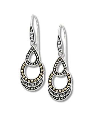 Samuel B. 18K Over Silver Dot Design Earrings