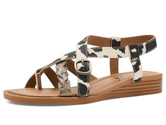 Blowfish April Strappy Sandals Womens Sandals Light Cow Print/Bronze : 7.5 M, Synthetic