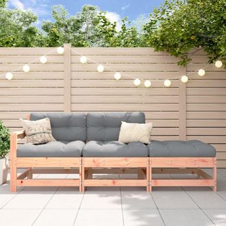 vidaXL Juego De Muebles De Jard&iacute;n 3 Pzas Madera Maciza Abeto Douglas Vidaxl