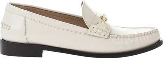 Ferragamo White Harry Loafers