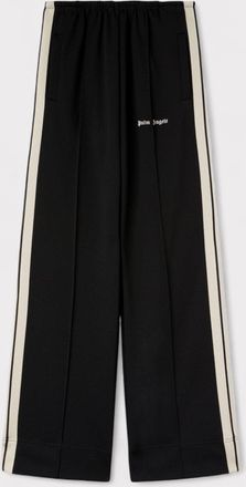 Palm Angels Womens Classic Logo Loose Track Pant Black - Size L