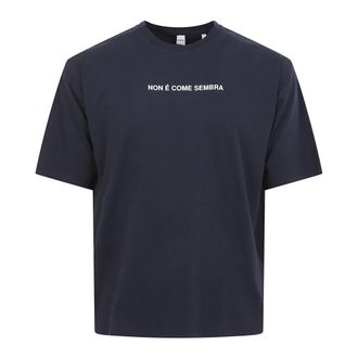 Aspesi T-Shirts, male, Blue, Size: XL Cotton Jersey T-shirt